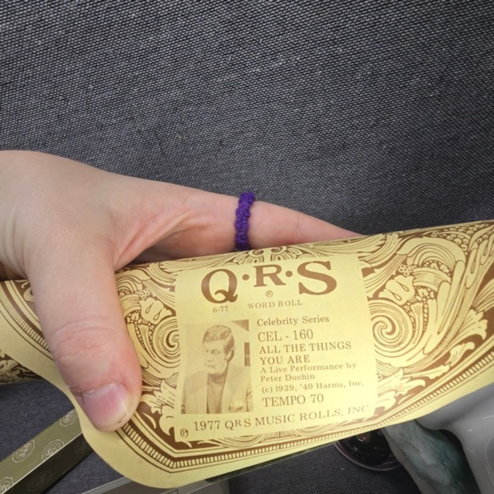 QRS Player Piano Roll Peter Duchin All The Things You Are CEL-160 1977 Tan Good
